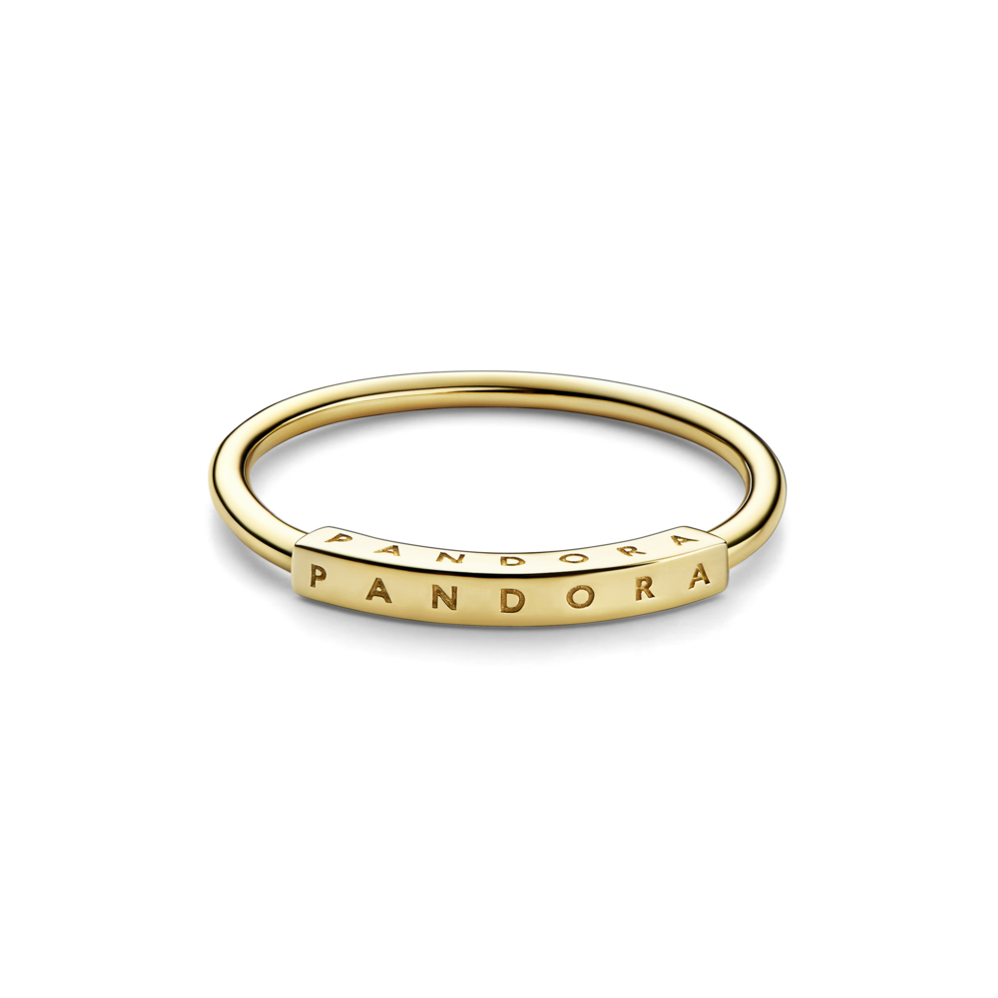 PANDORA zlatý prsten Signature s I-D 58 - galéria #4