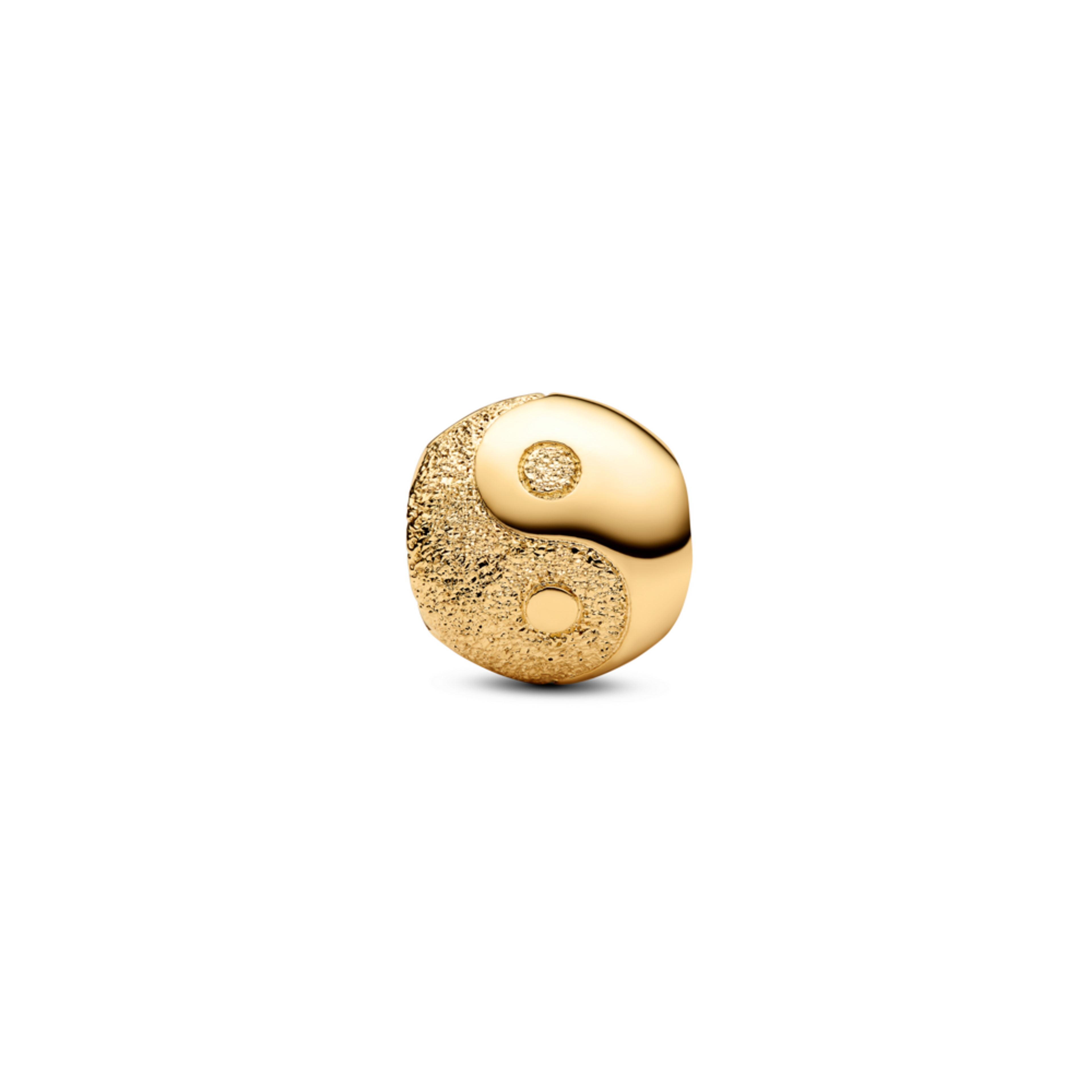 PANDORA pozlátený mini prívesok Yin a Yang s textúrou - galéria #3