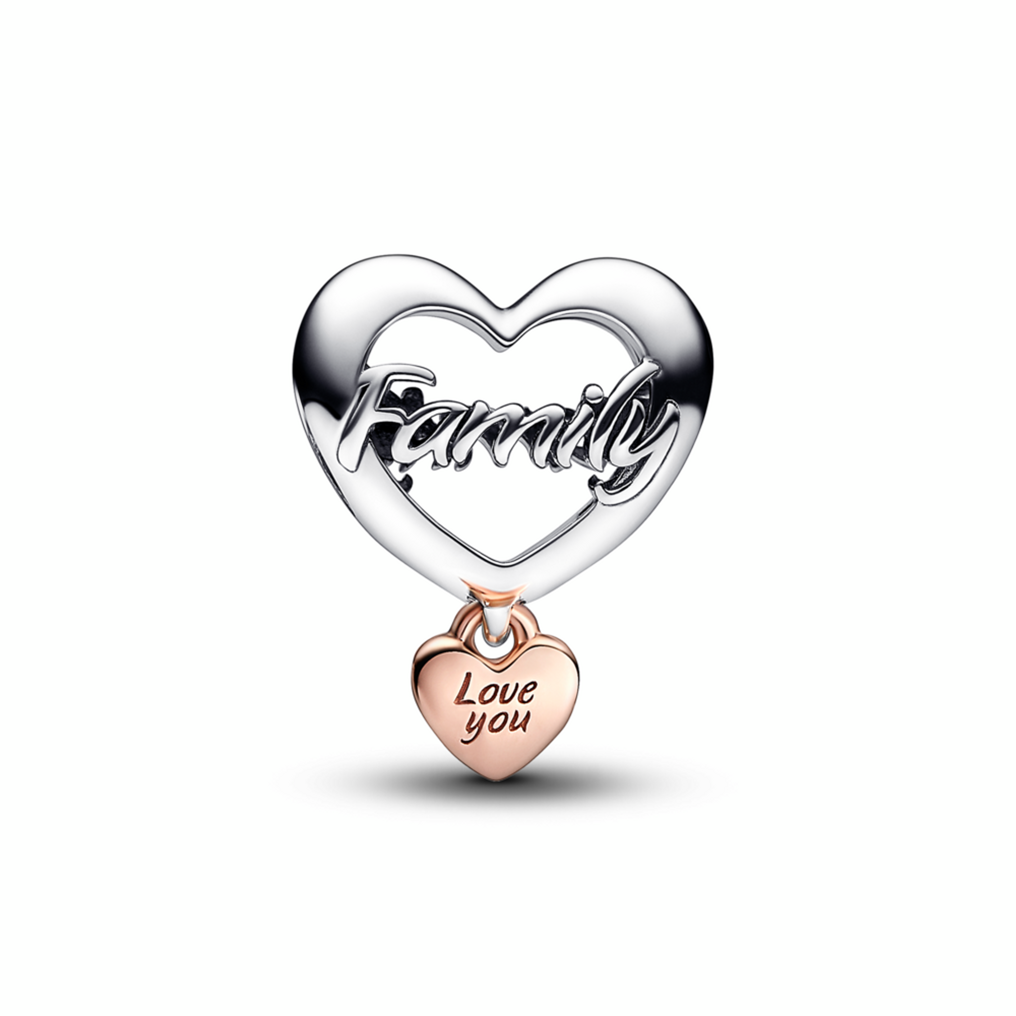 PANDORA prívesok Srdce pre milovanú rodinu - galéria #2