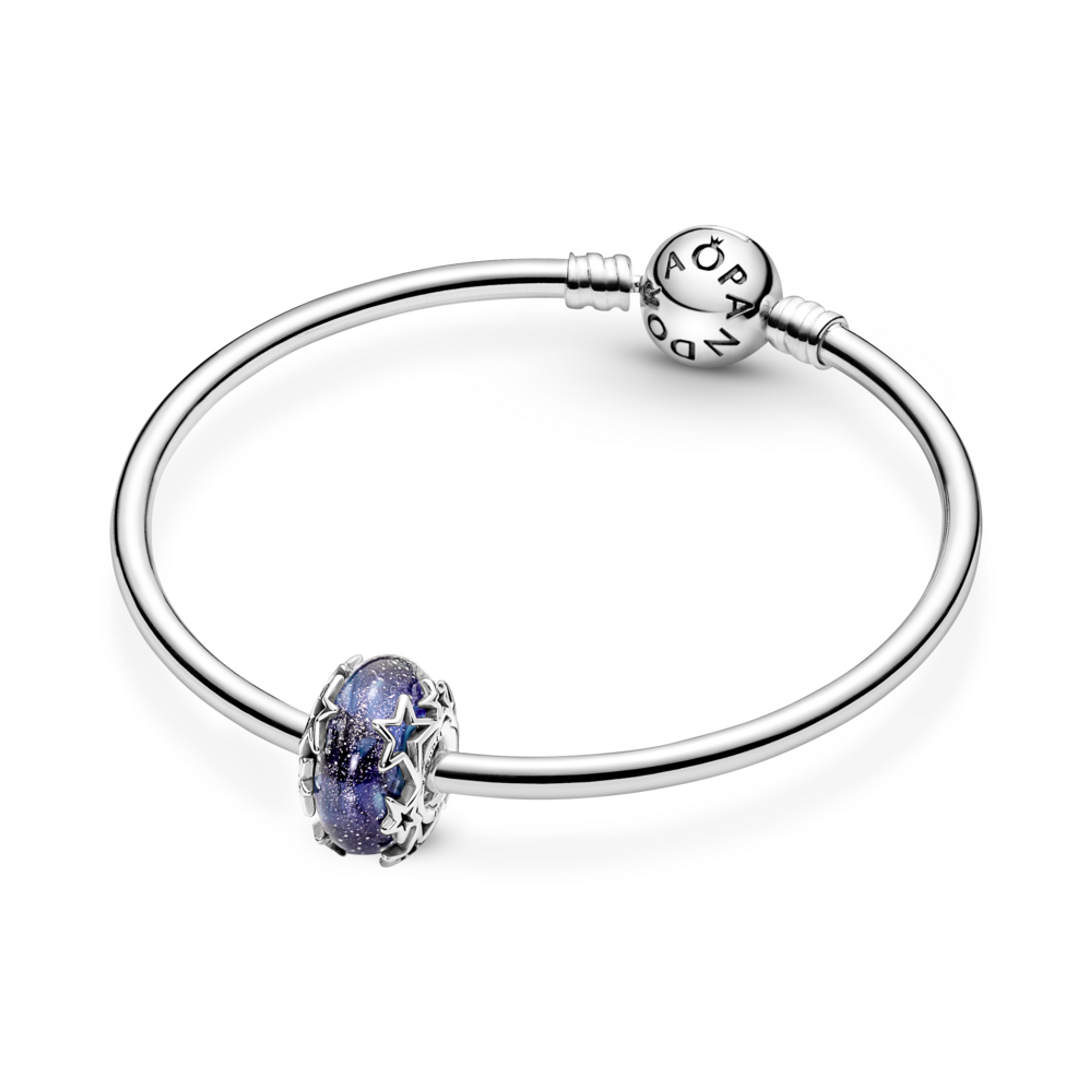 PANDORA prívesok Modrá galaxia a hviezda Murano - galéria #2