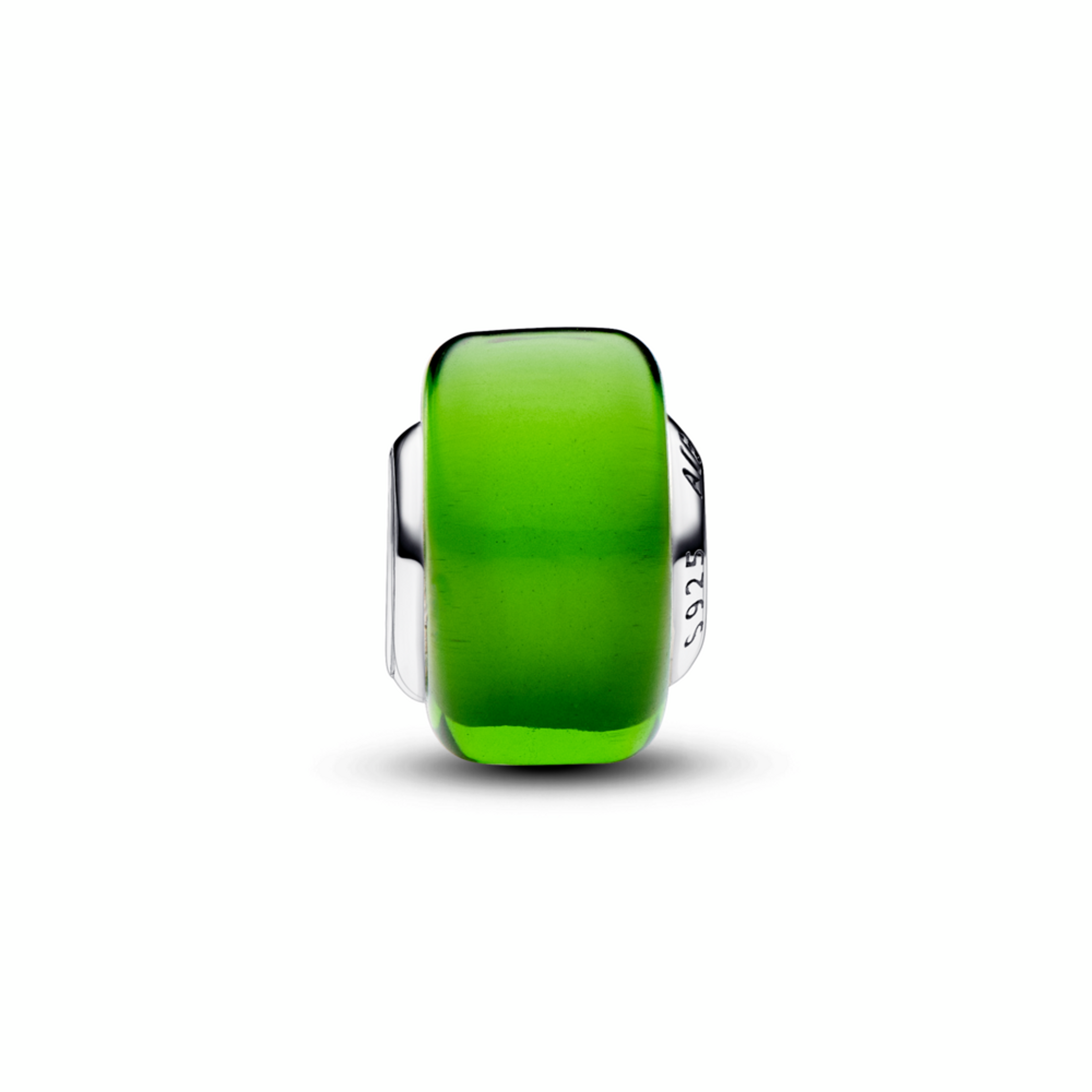 PANDORA mini prívesok Zelené sklo Murano - galéria #1