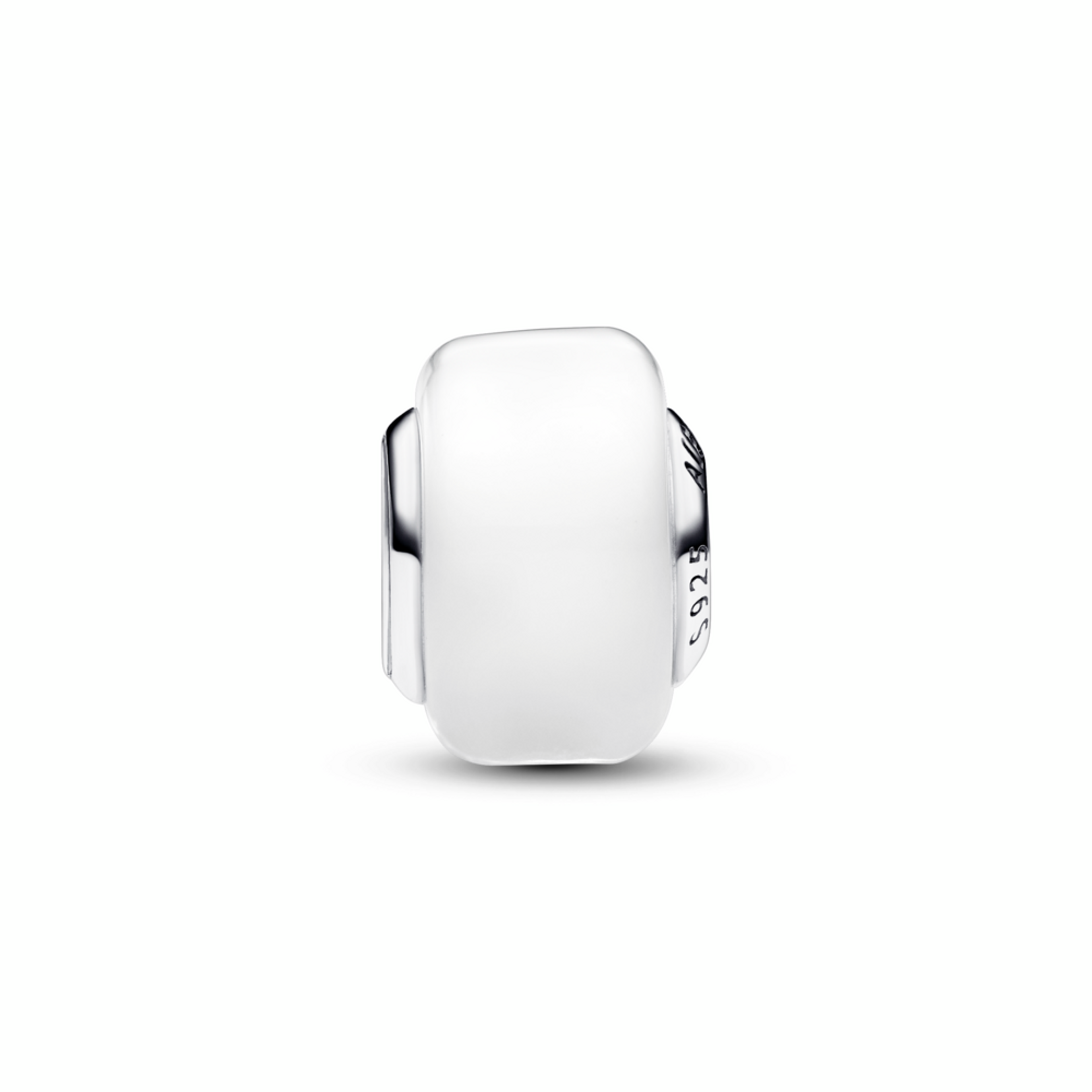 PANDORA mini prívesok Biele sklo Murano - galéria #1