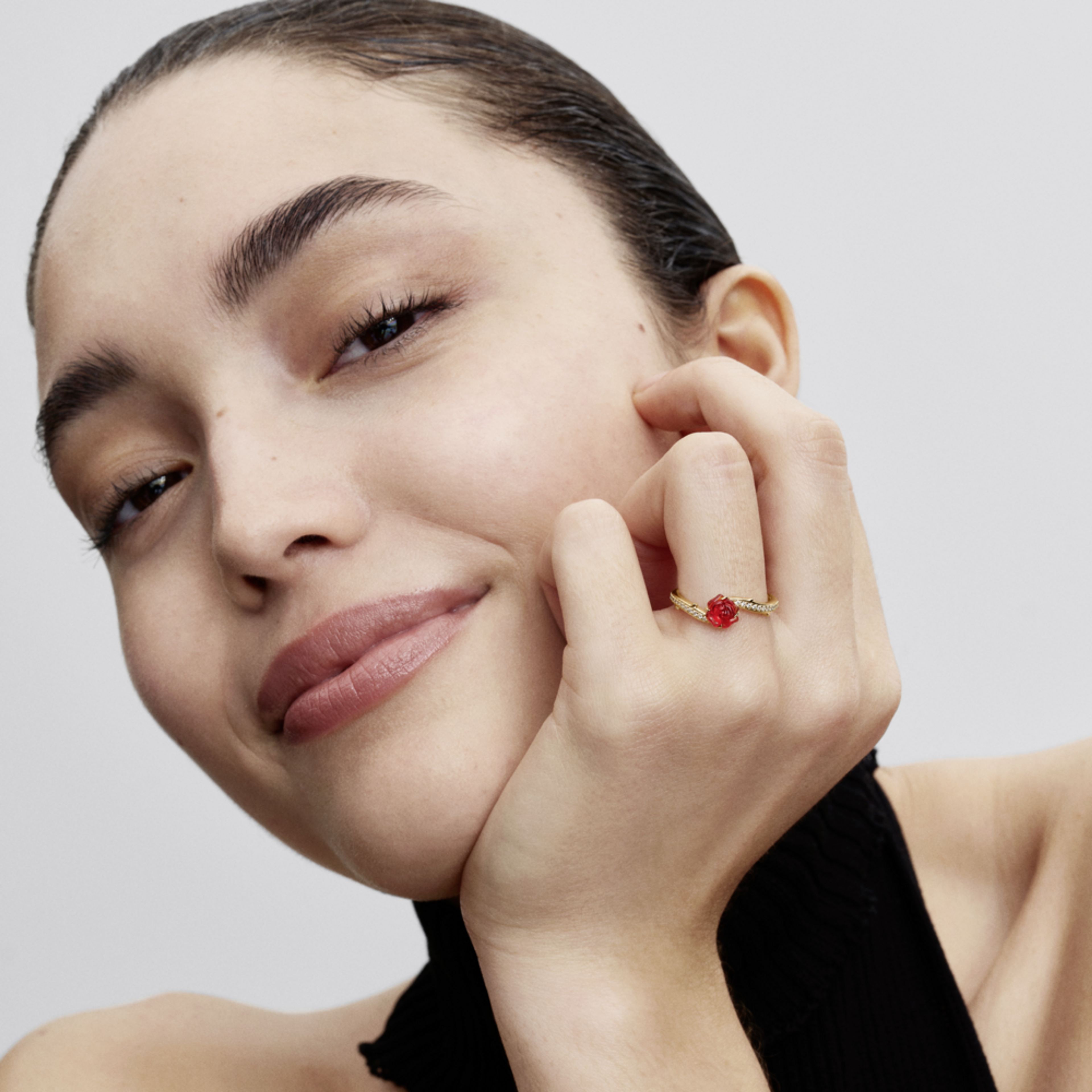 PANDORA Disney prsteň Kráska a Zviera ruže - galéria #1