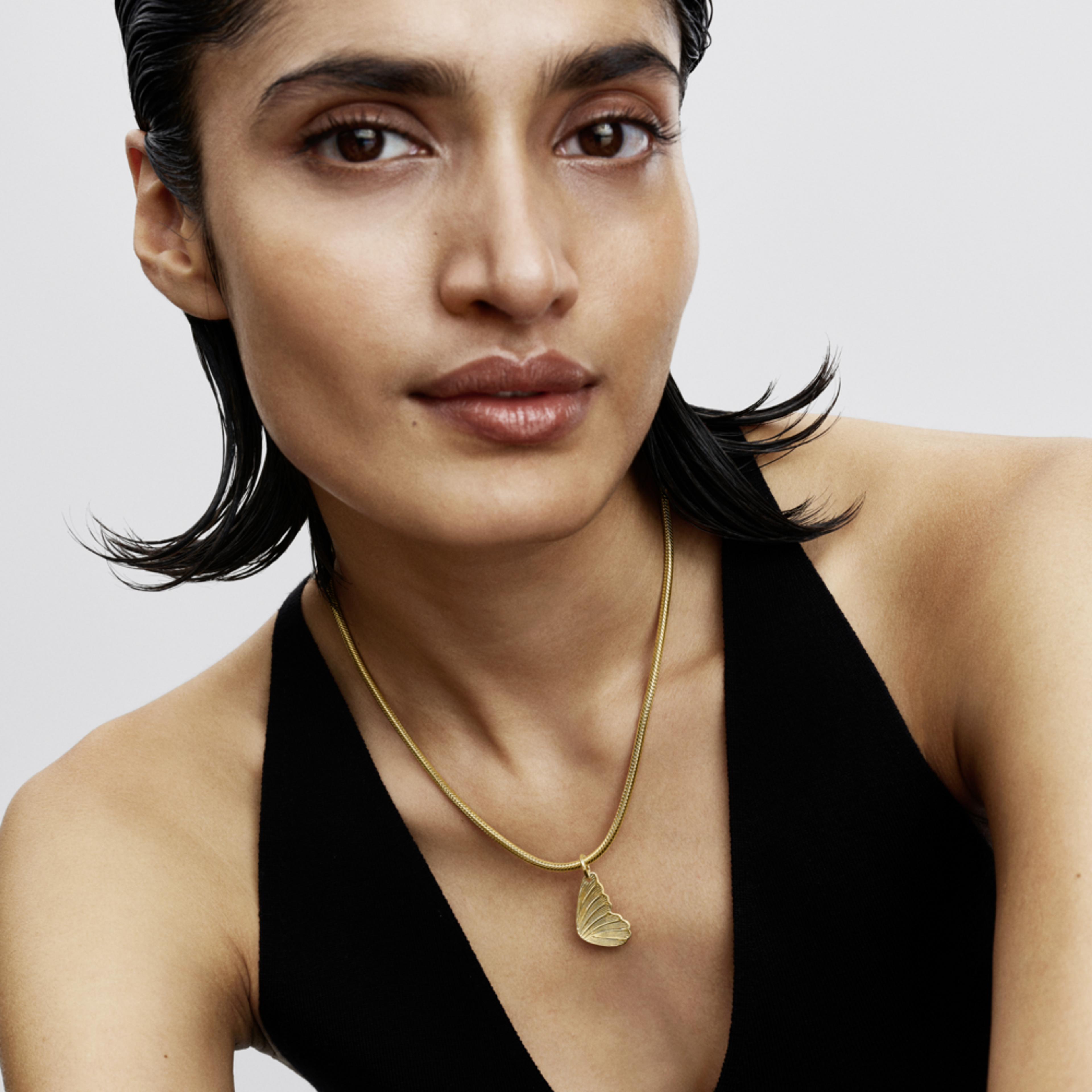 PANDORA pozlátený gravírovateľný prívesok krídlo - galéria #1