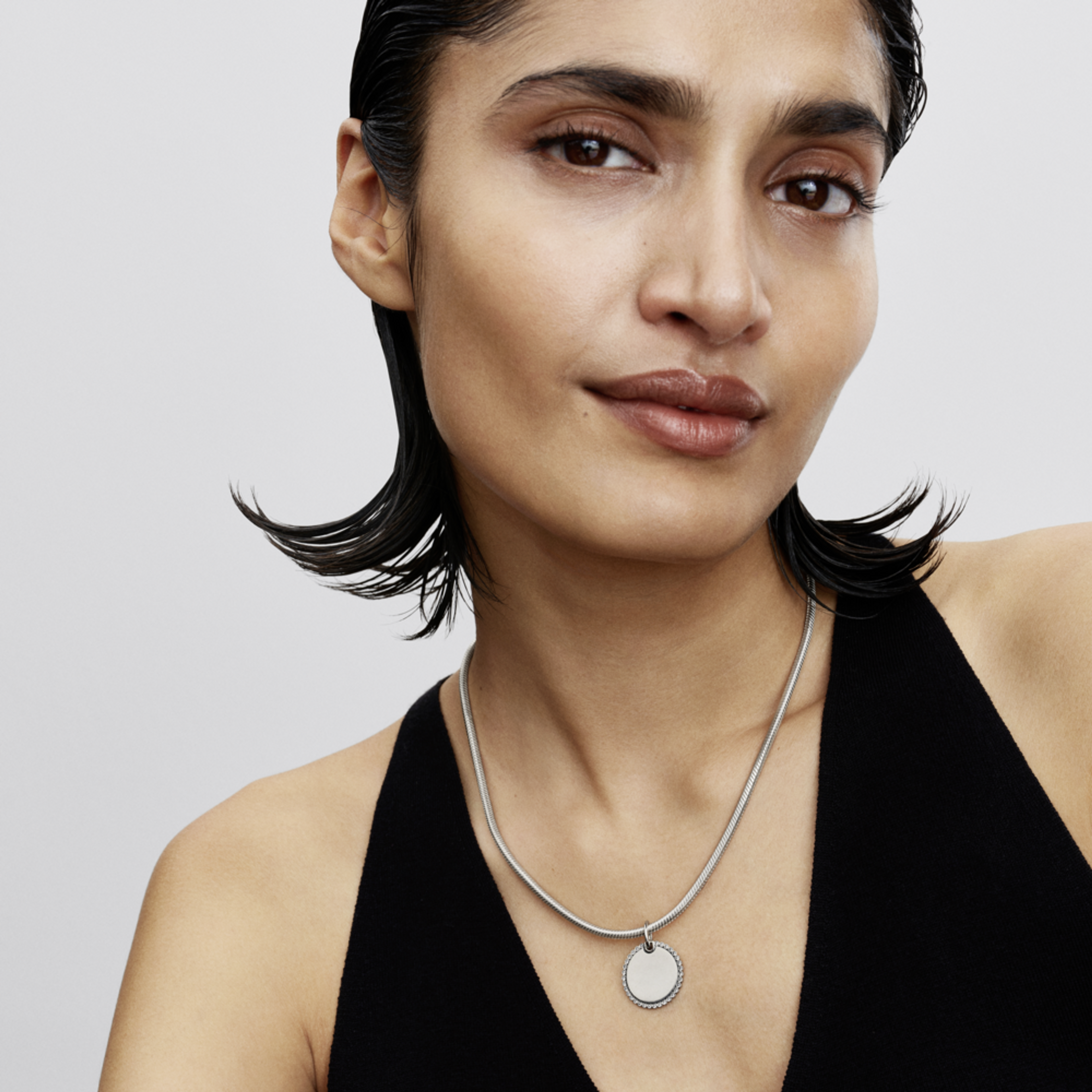 PANDORA gravírovateľný prívesok v tvare kruhu - galéria #1