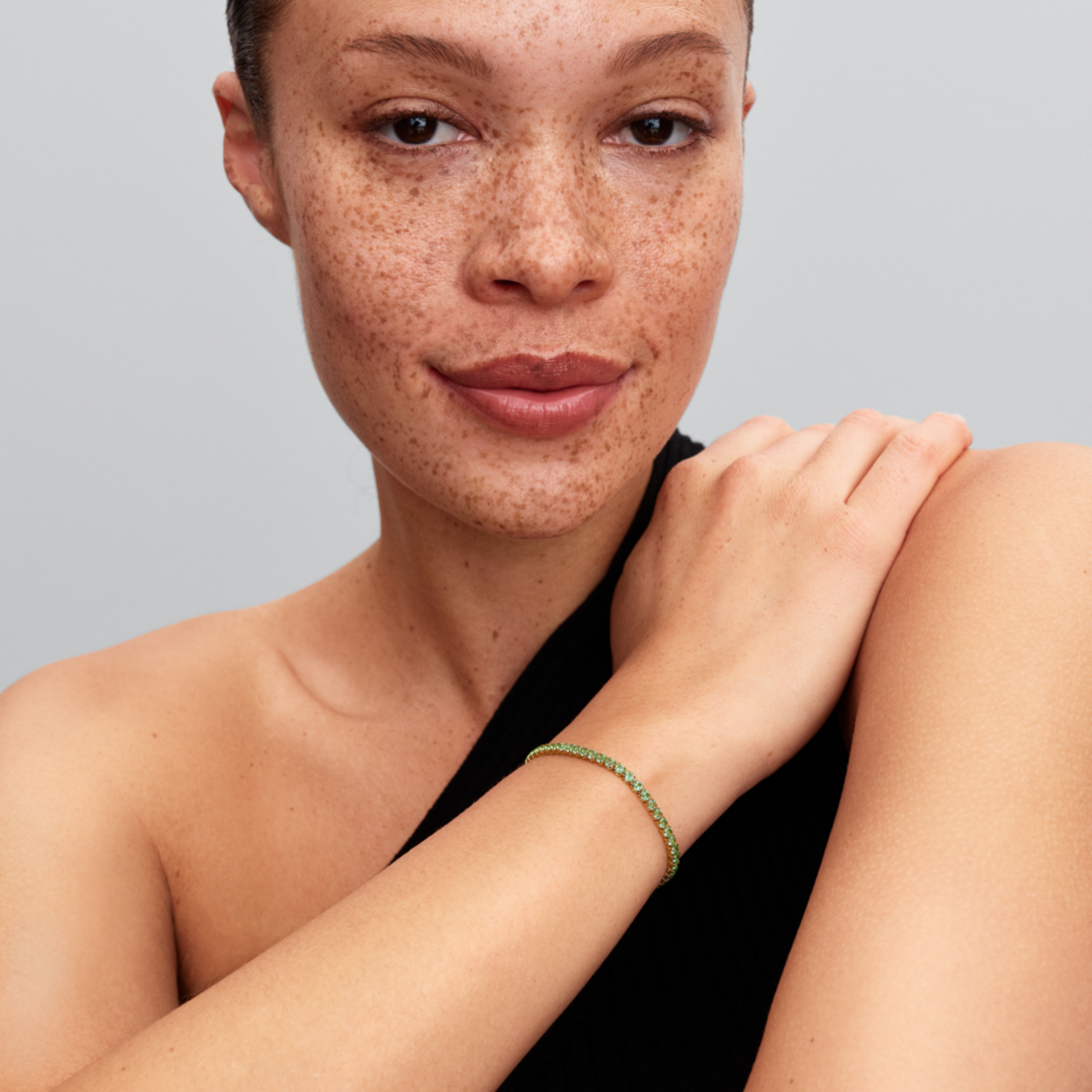 PANDORA Tenisový zelený náramok - galéria #1