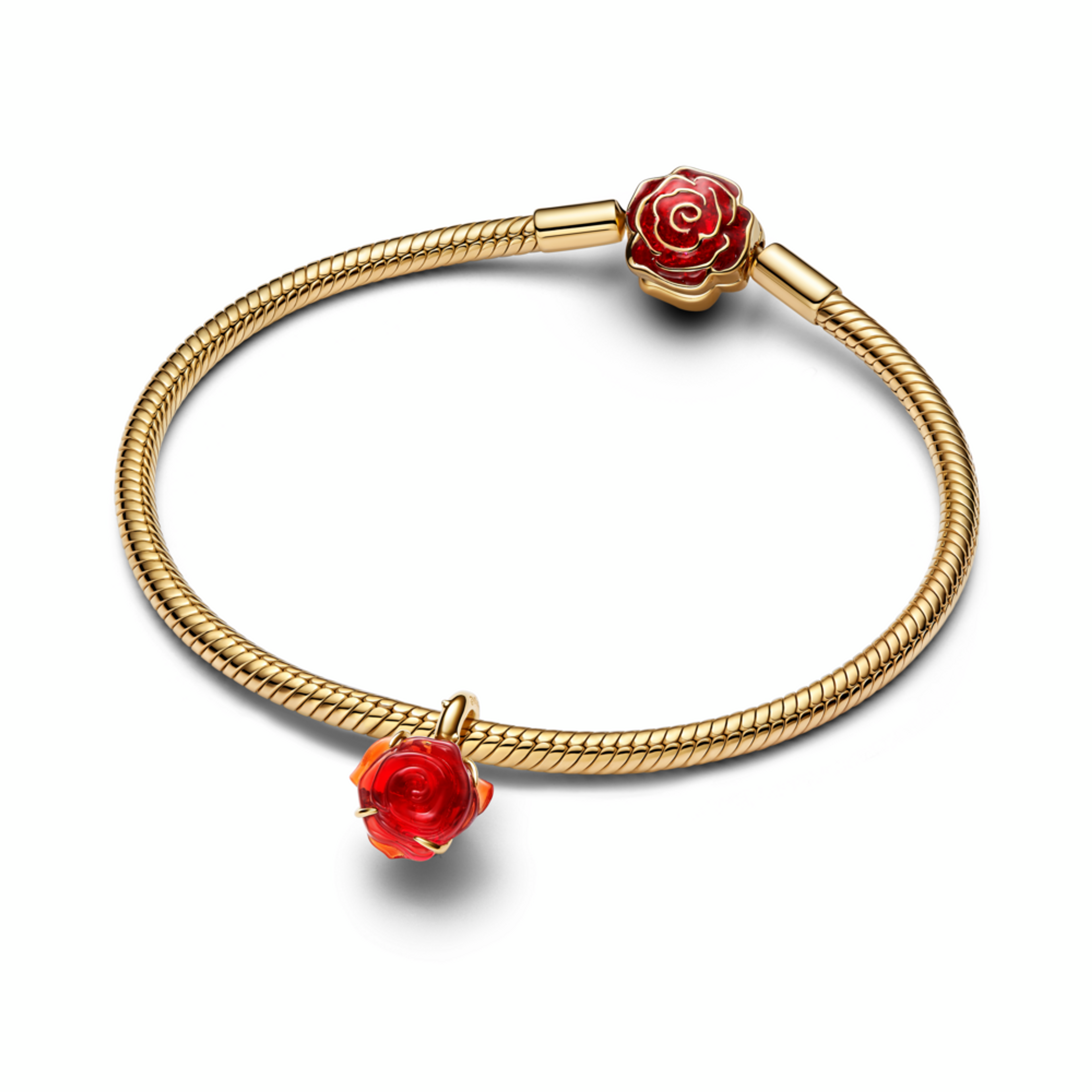 PANDORA Disney prívesok Kráska a Zviera Kúzelná ruža - galéria #2