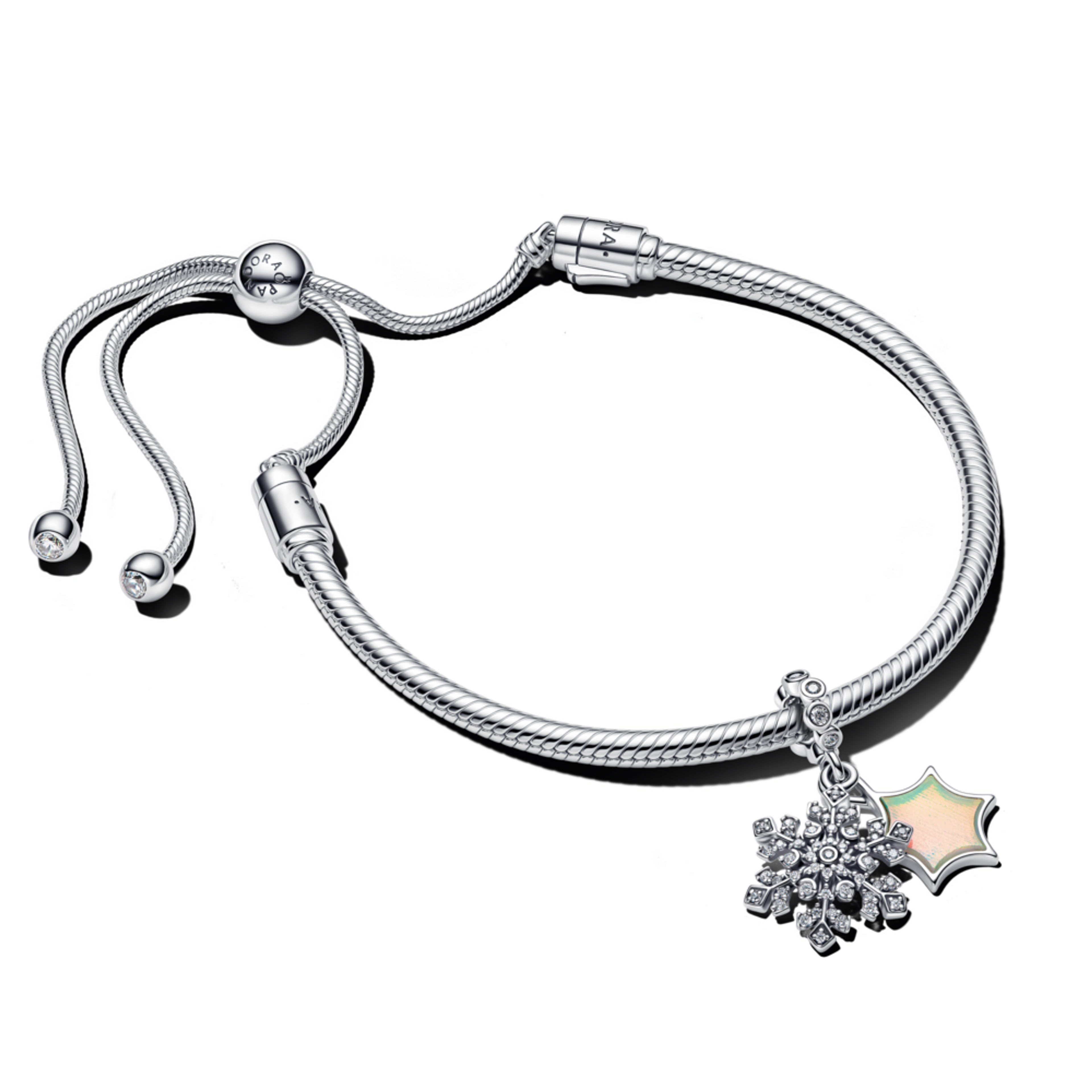 PANDORA náramok Moments strieborný hladký sťahovací