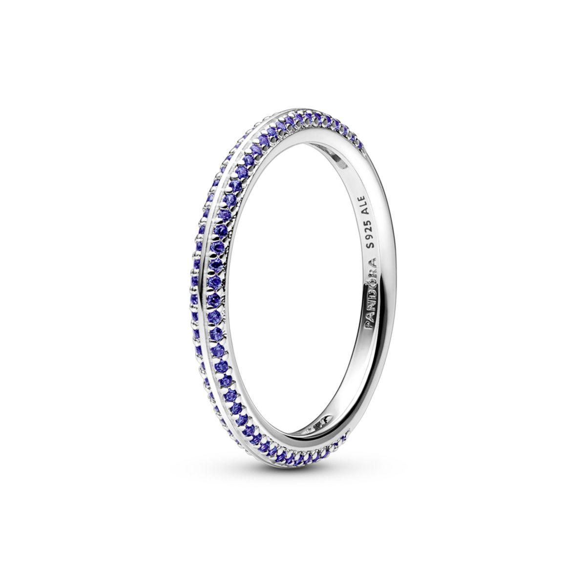 PANDORA prsten Modré pavé 58