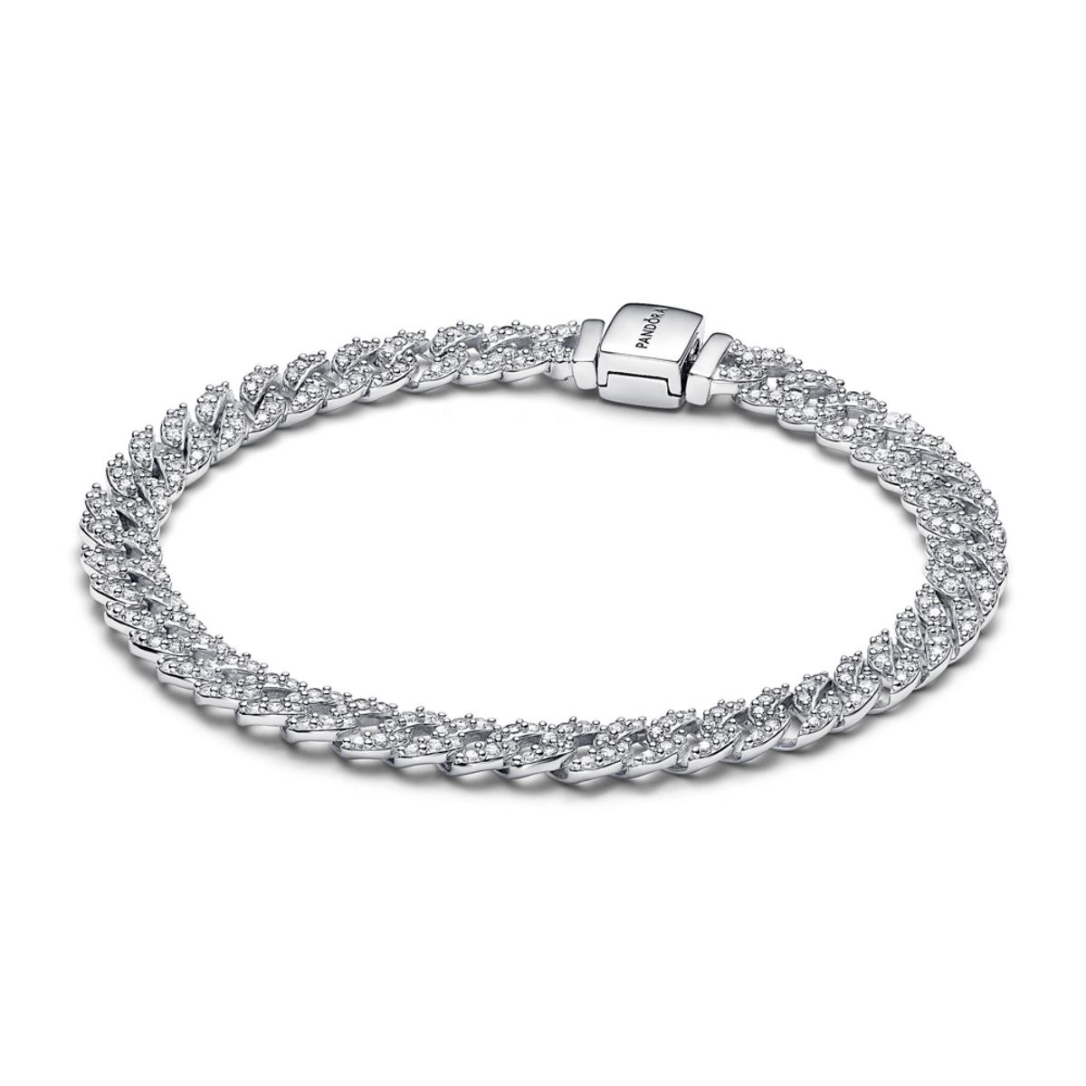 PANDORA řetízkový náramek Timeless pavé 18