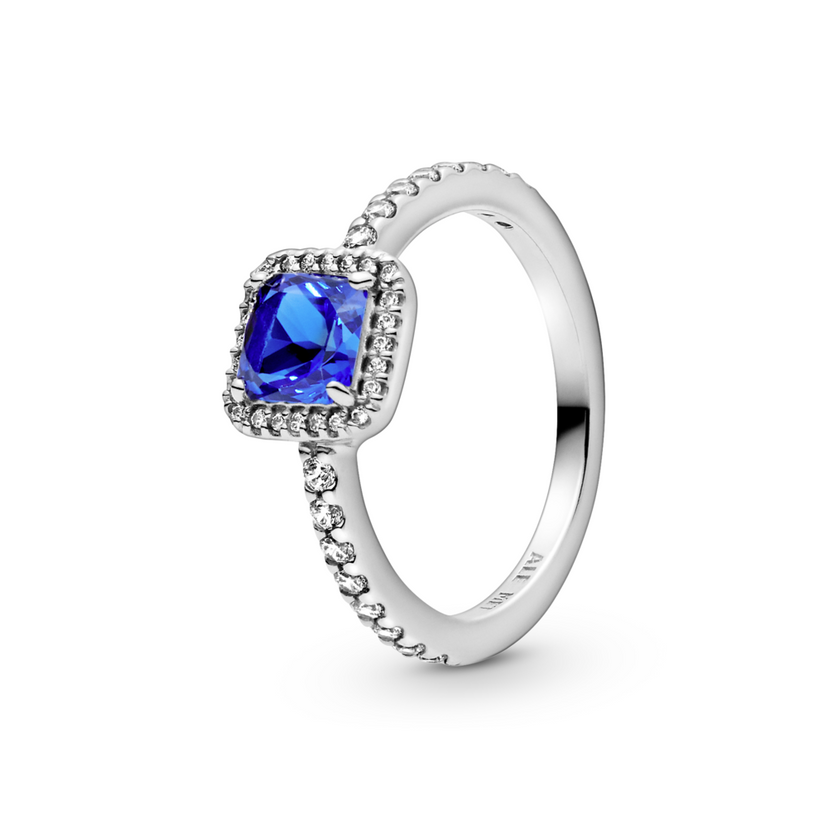 PANDORA prsteň Modrá nadčasová elegancia