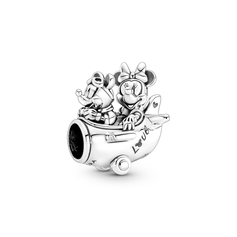 PANDORA Disney prívesok Mickey Mouse a Minnie Mouse Lietadlo