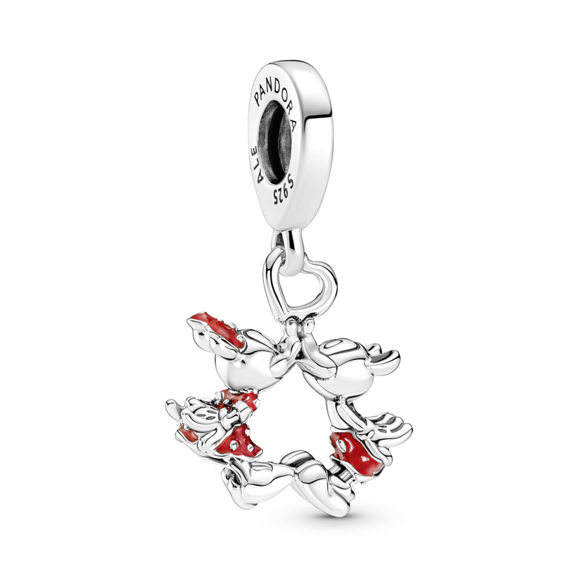 PANDORA Disney prívesok Mickey Mouse a Minnie Mouse Bozk