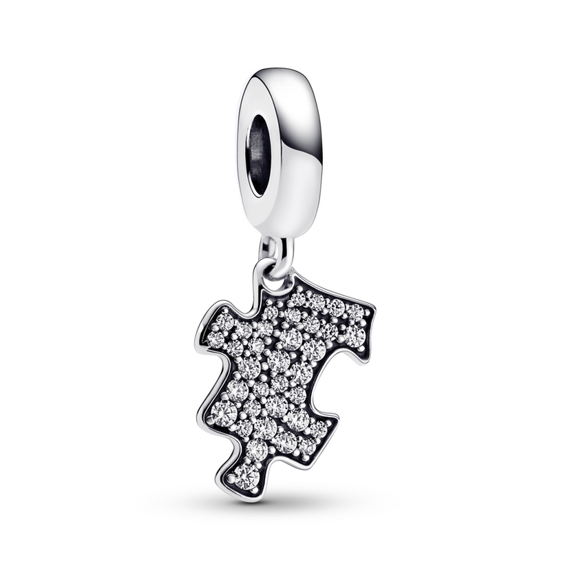 PANDORA prívesok Trblietavý dielik puzzle