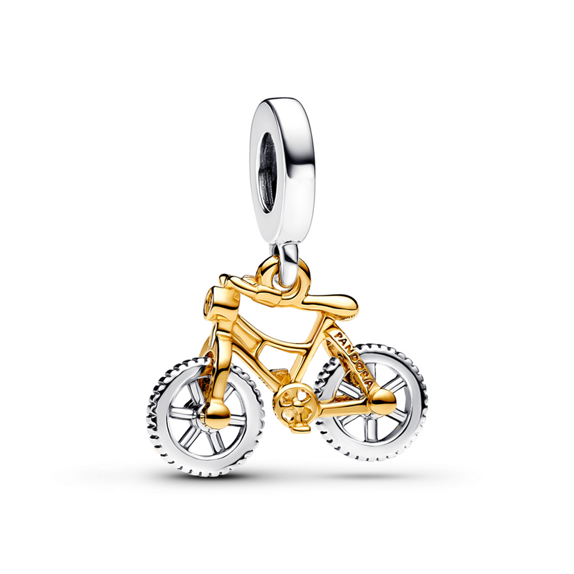 PANDORA Visiaci prívesok Dvojfarebný bicykel