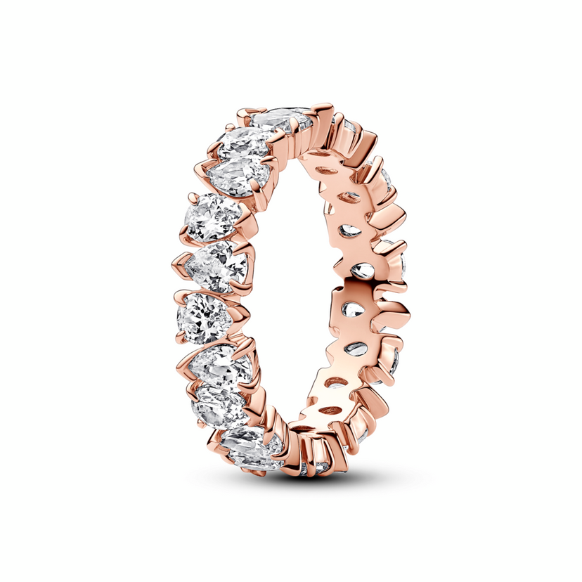 PANDORA prsteň Striedavý trblietavý krúžok