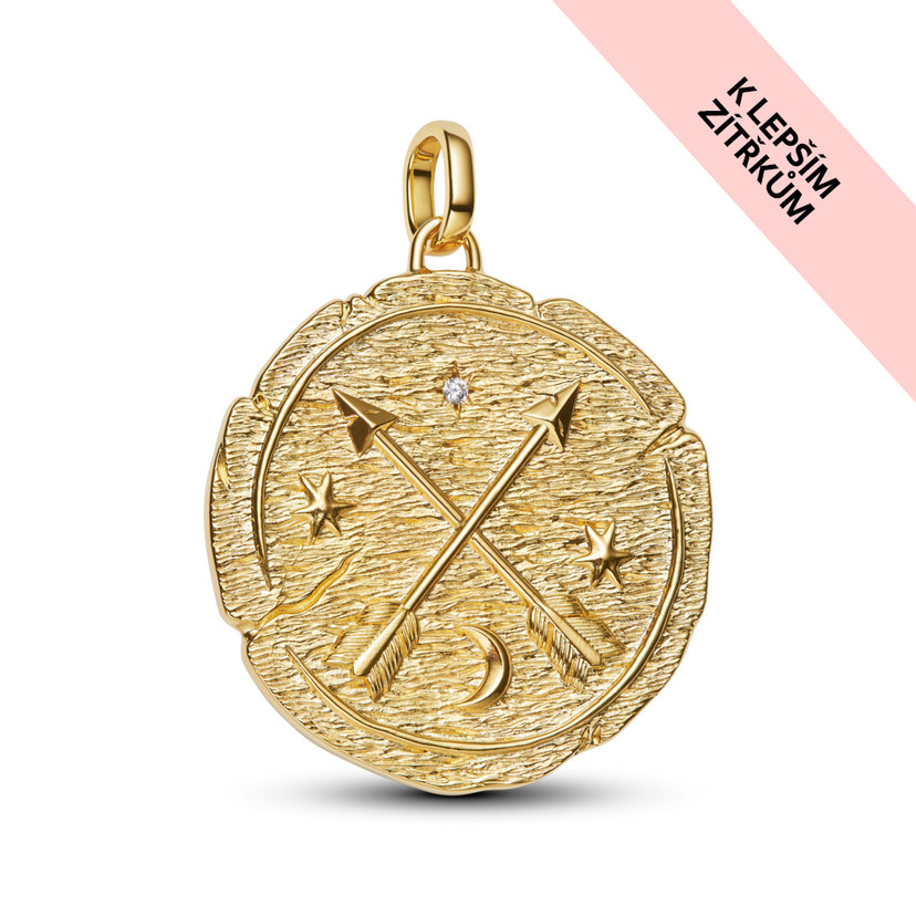 PANDORA Medailónkový prívesok Skrížené šípy