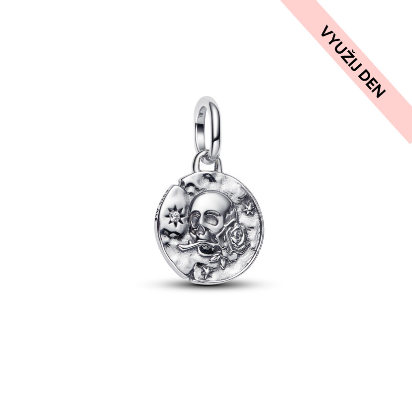 PANDORA Medailónkový prívesok Lebka