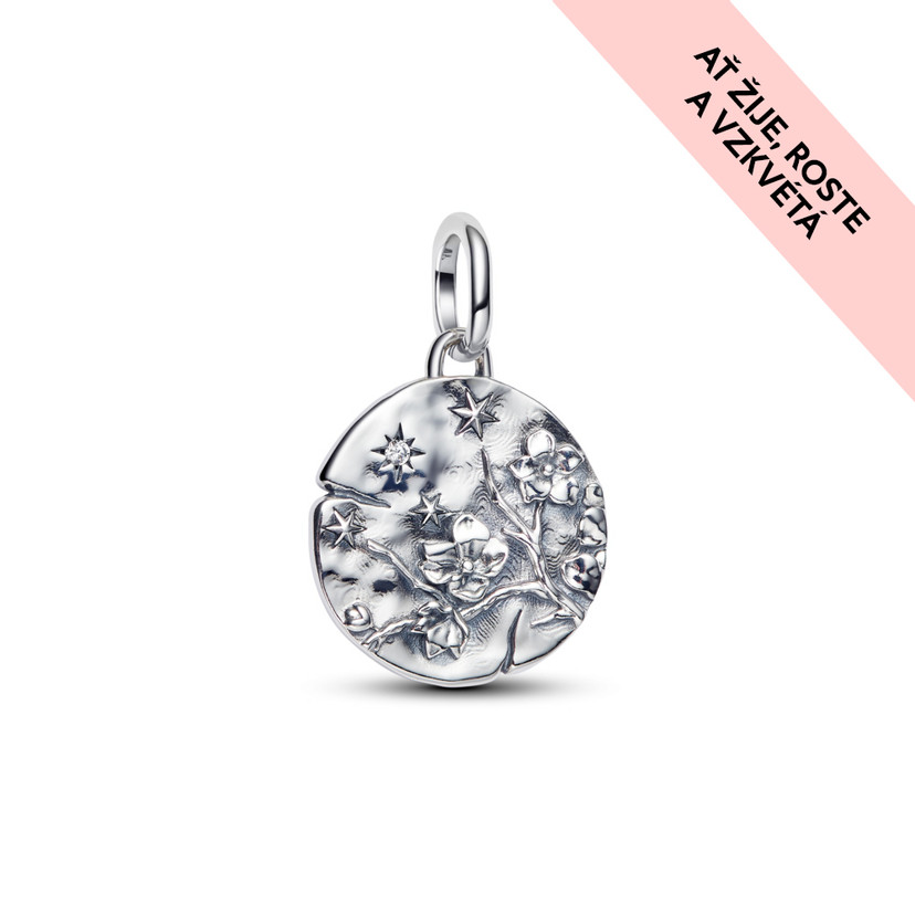 PANDORA Medailónkový prívesok Čerešňový kvet